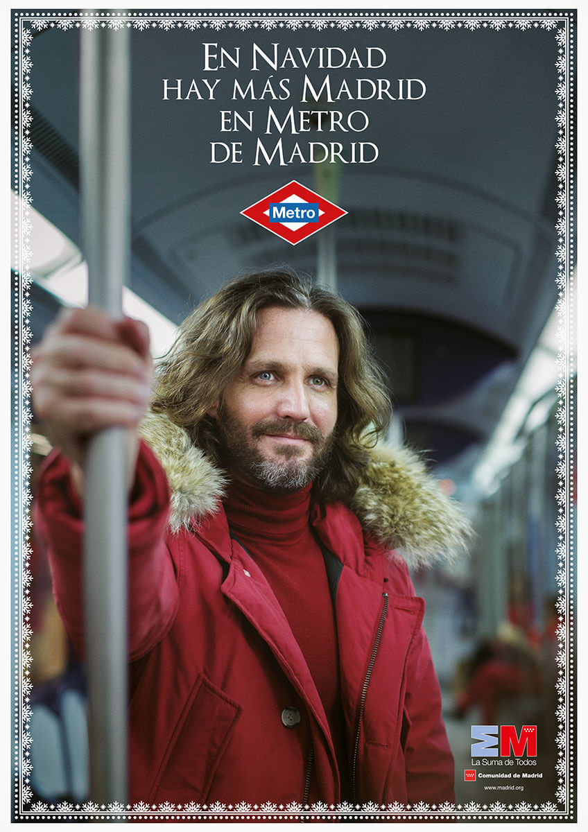 Felicitación Metro de Madrid. Fotografía de Pedro Vikingo.