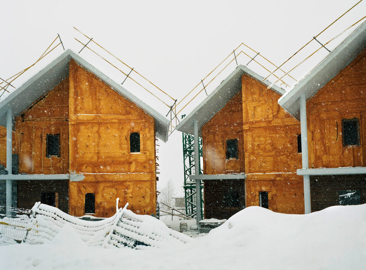 paisaje de construcción nieve .autor Pedro Vikingo