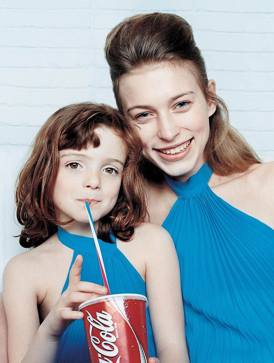Retrato niña Coca-Cola