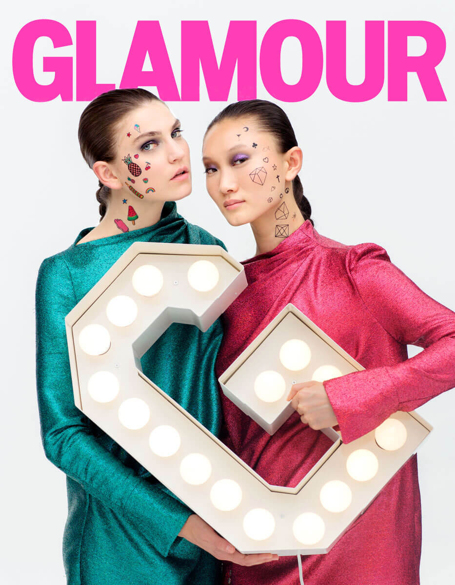 Fotografia de portada de revista Glamour por Sara Zorraquino